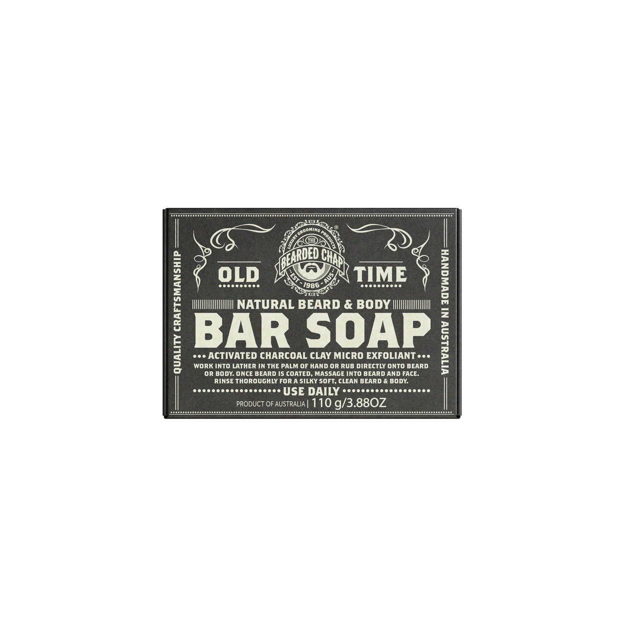 Activated Charcoal & Clay Beard & Body Bar Soap