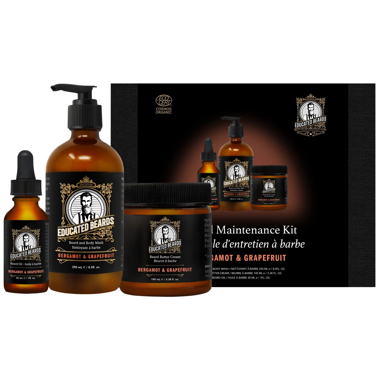 Bergamot Grapefruit Beard Maintenance Kit