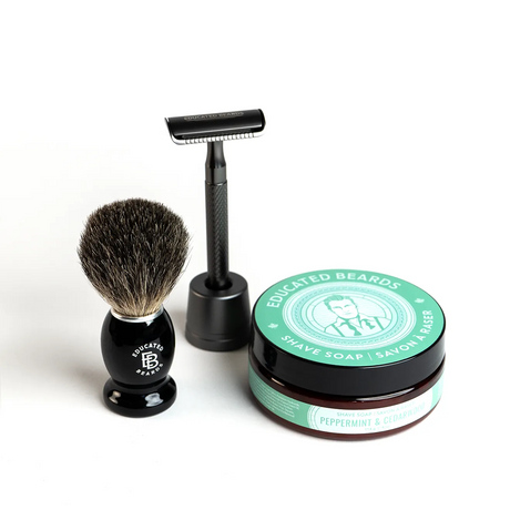 Peppermint Cedarwood Shave Kit-Educated Beards
