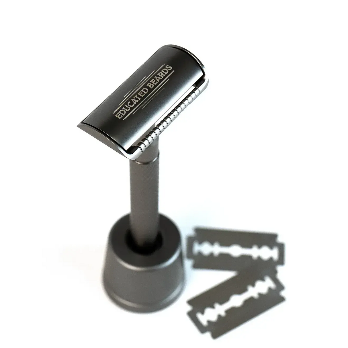 Safety Razor & Stand + 10 Blades-Educated Beards
