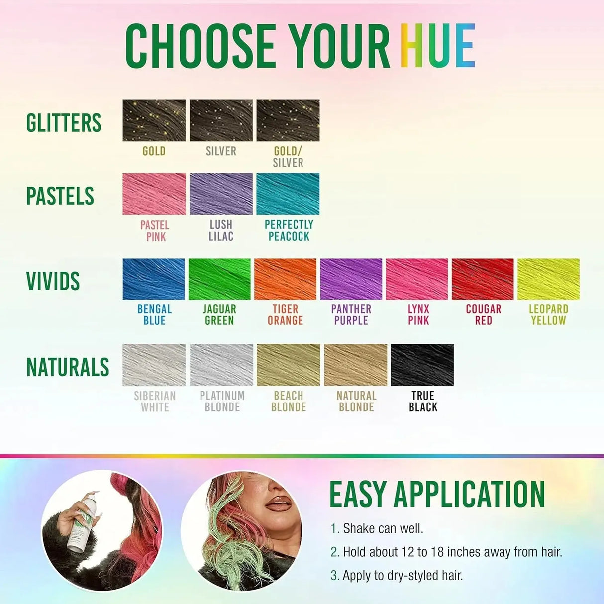 Temporary Color Spray Jaguar Green