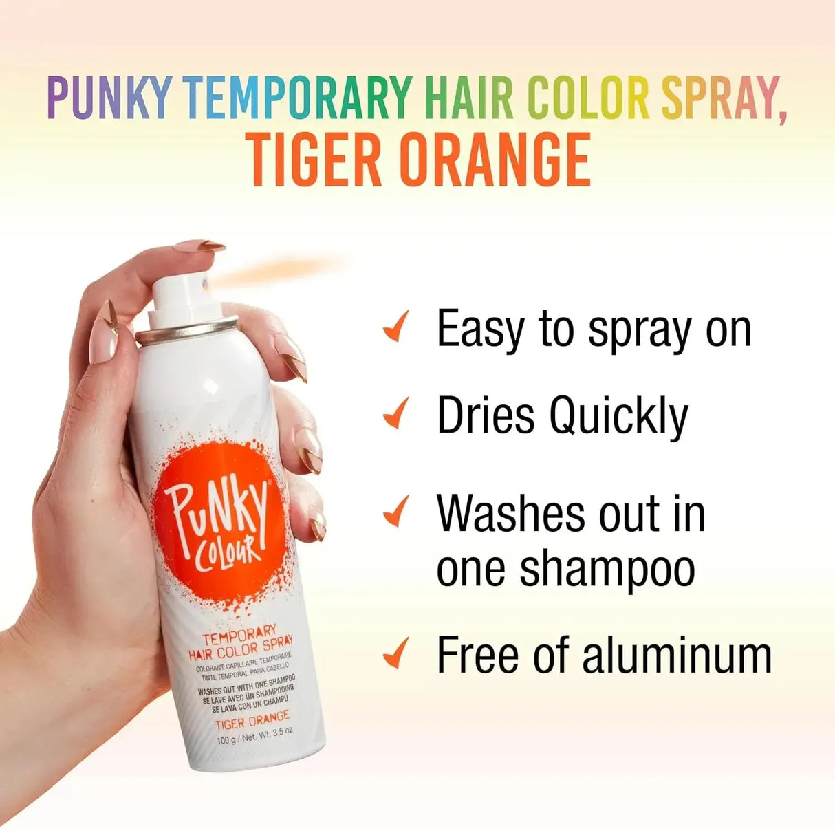 Temporary Color Spray Tiger Orange