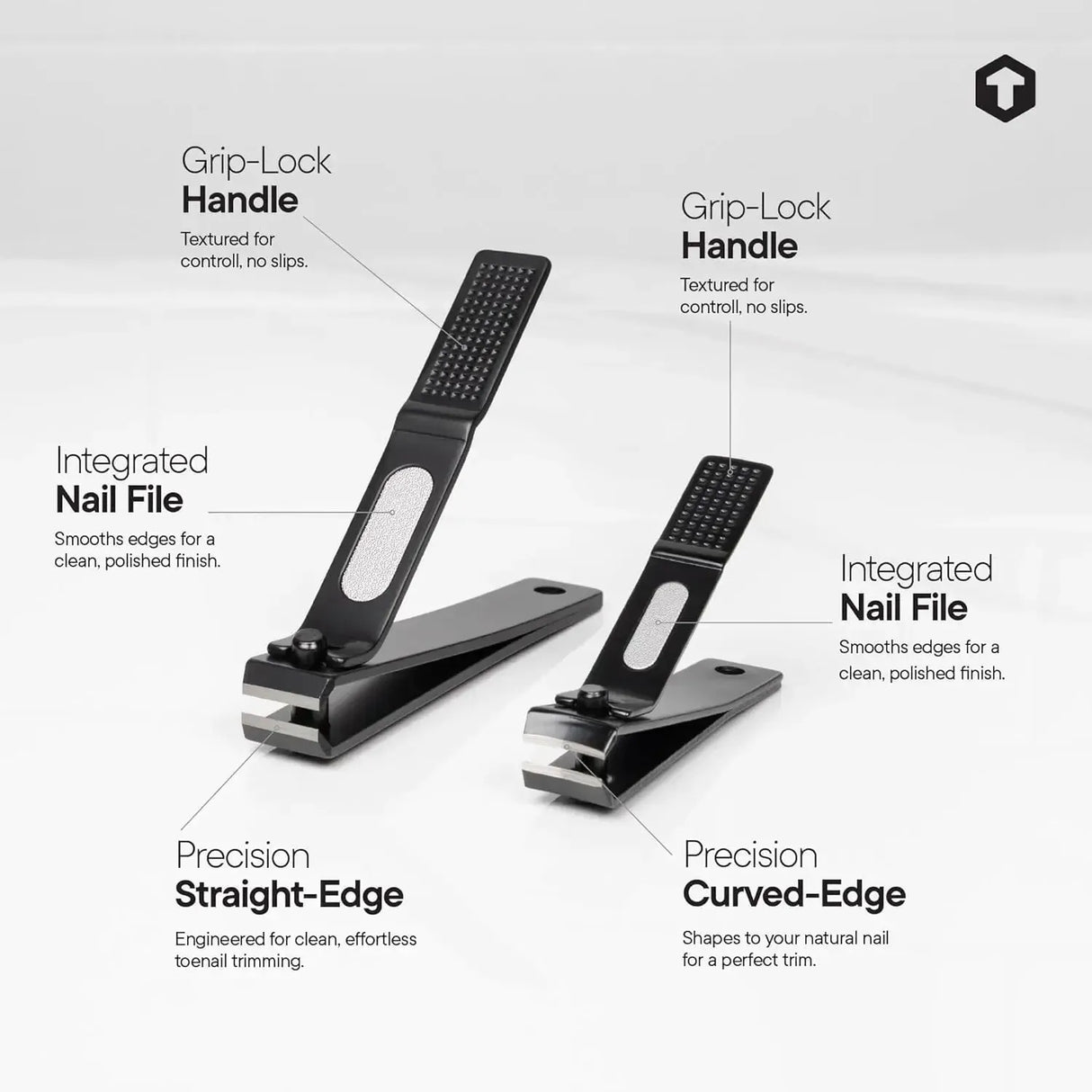 The Clipper - 3pc Premium Nail Clipper Set