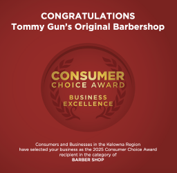 Tommy Gun’s Named Best Barbershop in Kelowna – And That’s Official