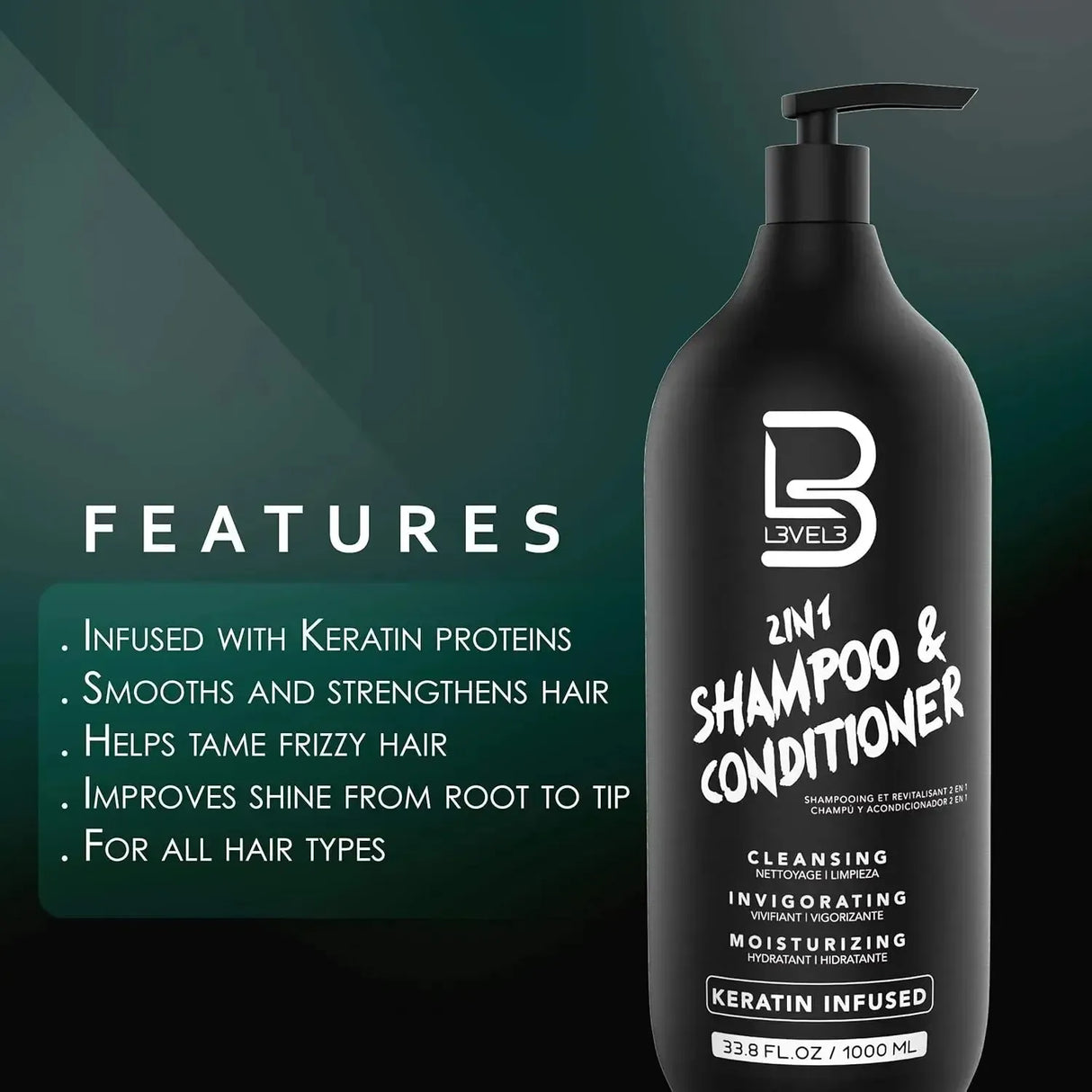 2 In 1 Shampoo & Conditioner-L3VEL3