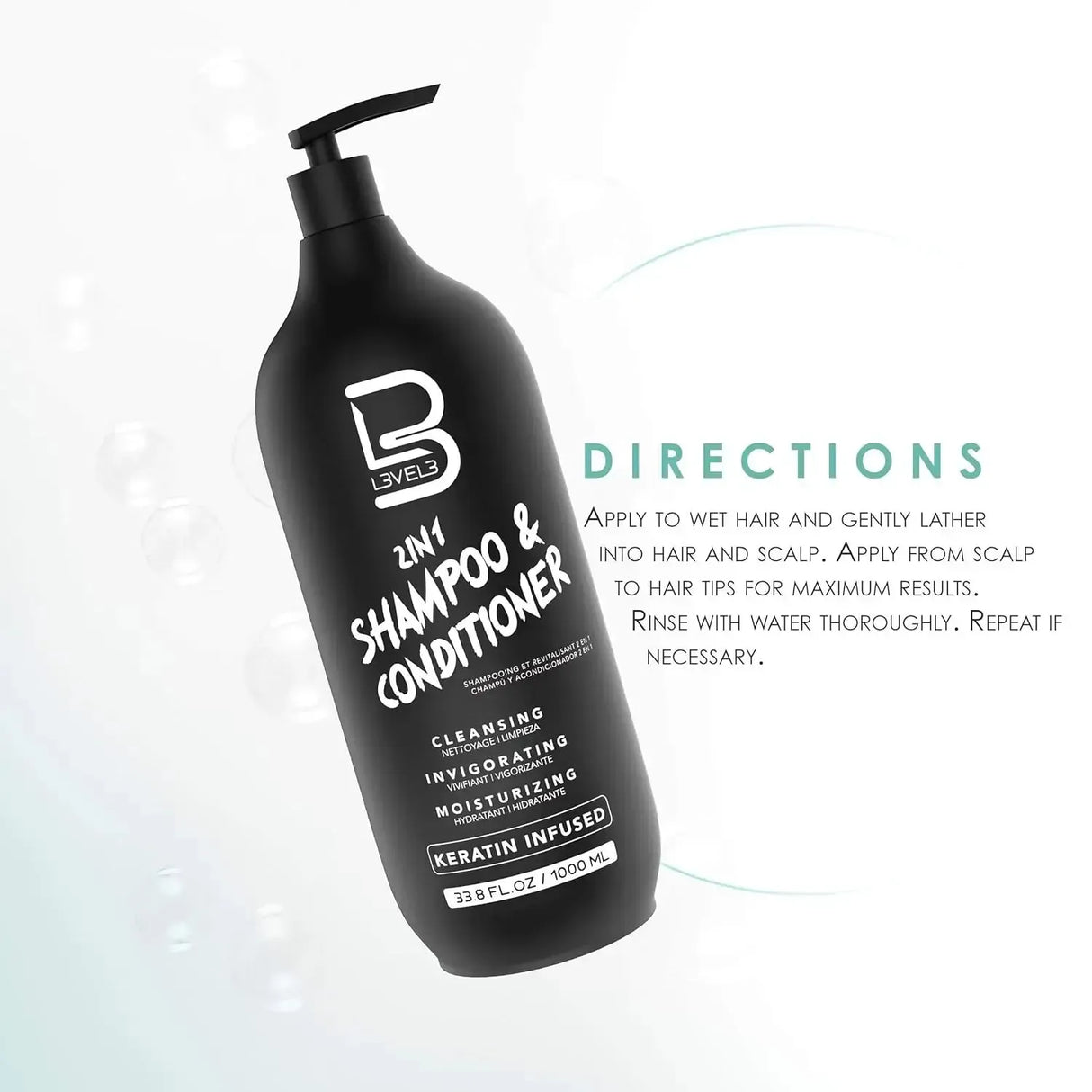 2 In 1 Shampoo & Conditioner-L3VEL3