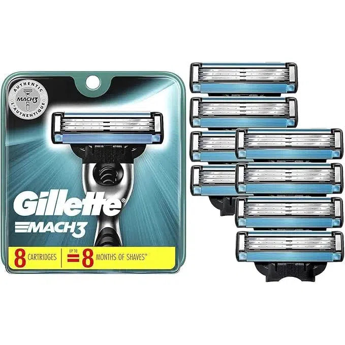 Gillette Mach3 Turbo Cartridges (8-Pack) - Tommy Gun
