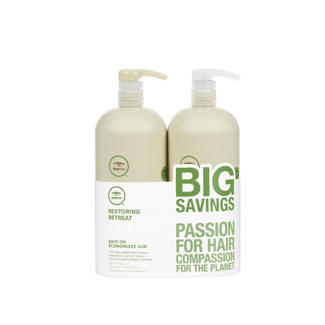 Paul Mitchell Tea Tree Hemp Restoring Liter Duo