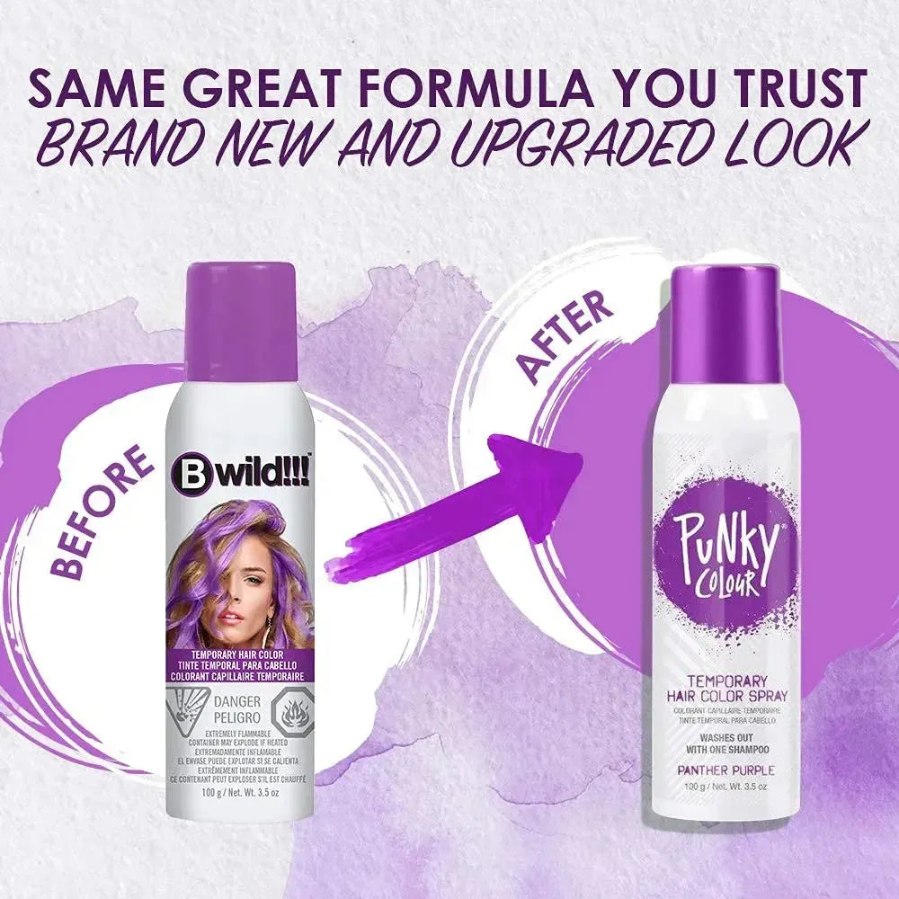 Temporary Color Spray Panther Purple