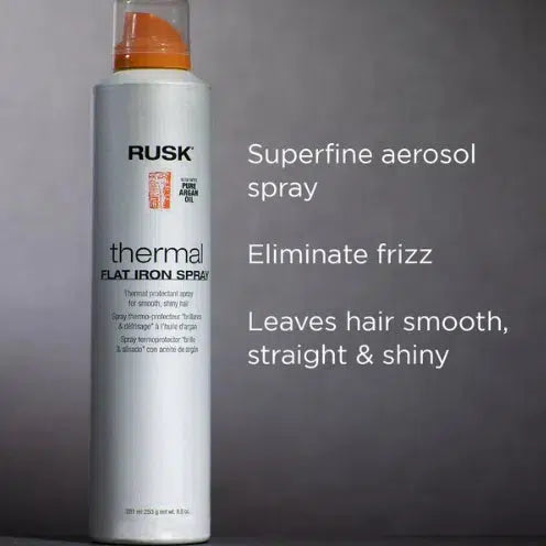 Rusk Thermal Flat Iron Spray with Argan Oil Tommy Gun s Original Barbershop